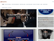 Tablet Screenshot of musicfolio.com